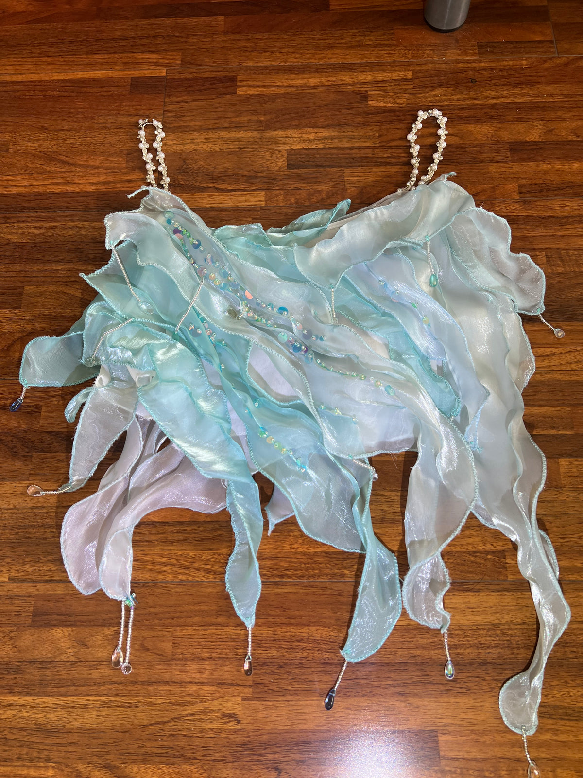 Handmade bead sleeveless camisole top customization